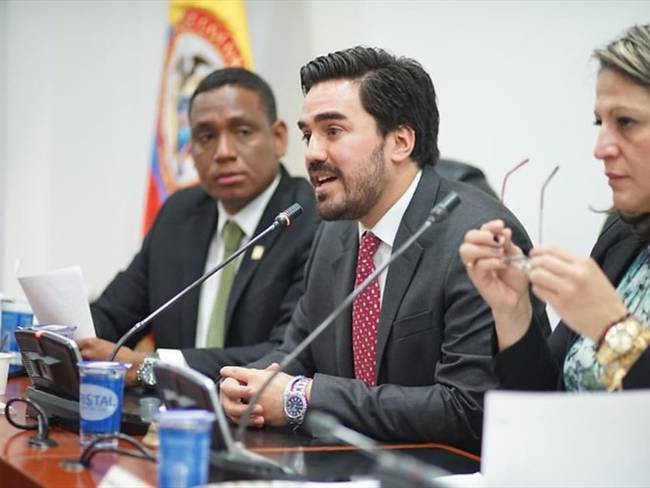 Gabriel Santos, representante a la Cámara por el Centro Democrático, criticó el proyecto de reforma al Código Electoral. Foto: Colprensa / EXTERNO
