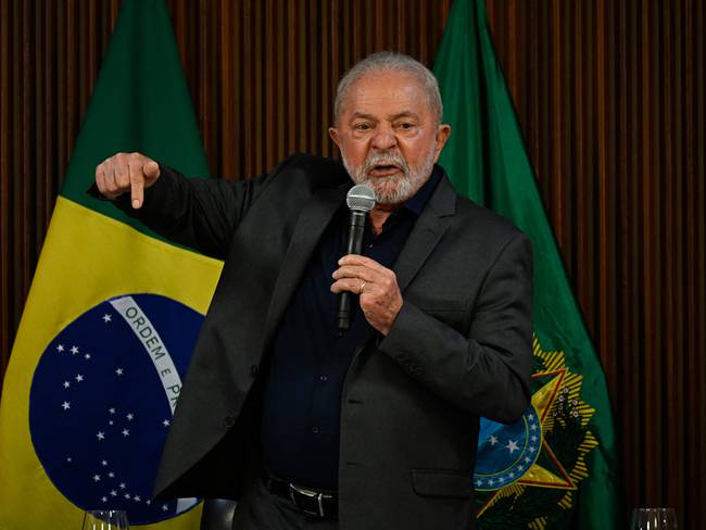 El presidente de Brasil, Luiz Inacio Lula da Silva. Foto de MAURO PIMENTEL/AFP vía Getty Images.