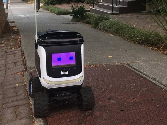 Kiwi Campus, la innovadora empresa de domicilios con robots. Foto: Getty Images