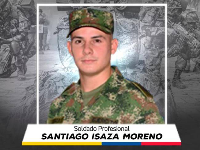 Soldado profesional Santiago Isaza Moreno. Foto: Ejército.
