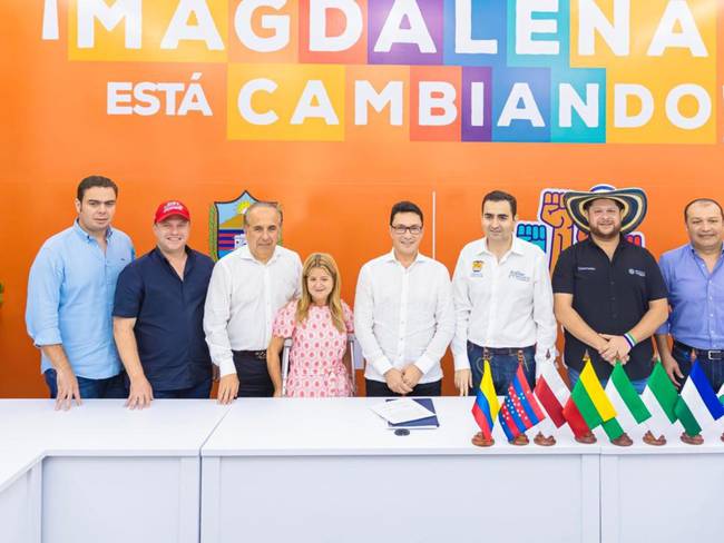 Gobernadores del caribe junto a Mintransporte/ Gobernación del Magdalena
