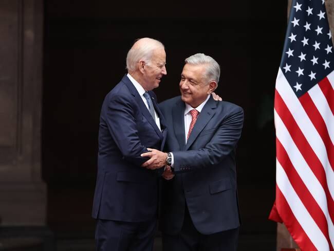 Joe Biden y López Obrador. (Photo by Hector Vivas/Getty Images)