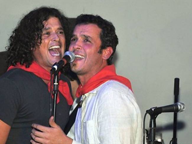 Carlos y Guillermo Vives cantando juntos en el 2014.. Foto: Colprensa