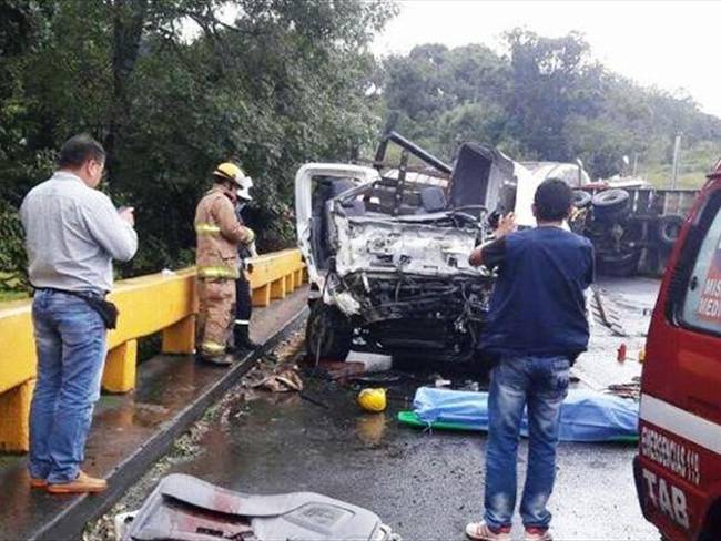 Cauca: un muerto y dos heridos tras accidente en la vía Panamericana. Foto: