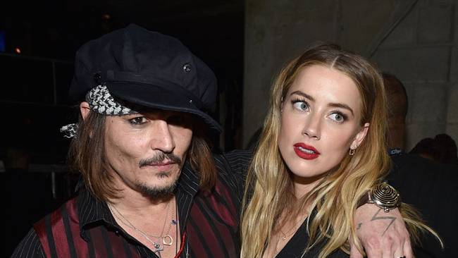 Johnny Depp y Amber Heard. Foto: Getty Images