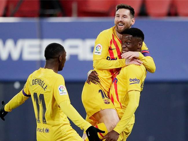Con dos asistencia de Lionel Messi, Barcelona venció al Osasuna. Foto: David S. Bustamante/Soccrates/Getty Images