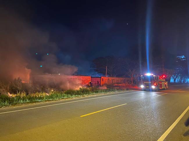Reportan tres incendios forestales en la ciudad de Montería. Foto: prensa Alcaldía Montería.