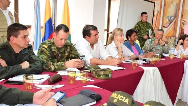 Fuerza pública ocupará y tomará el control de la cuenca sobre el río Naya. Foto: Oficina de prensa Gobernación del Cauca