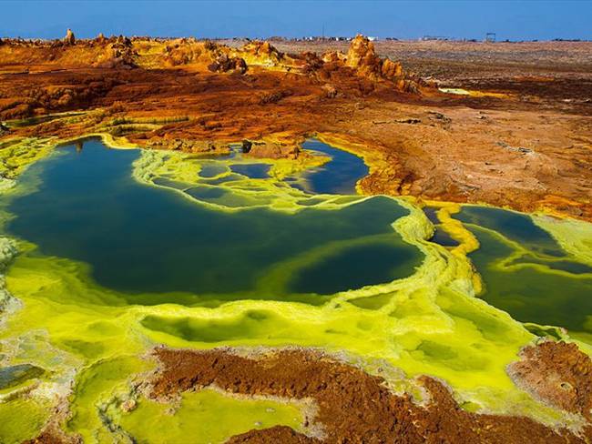 Niegan la posibilidad de que se pueda generar vida en la zona geotérmica de Dallol. Foto: Getty Images