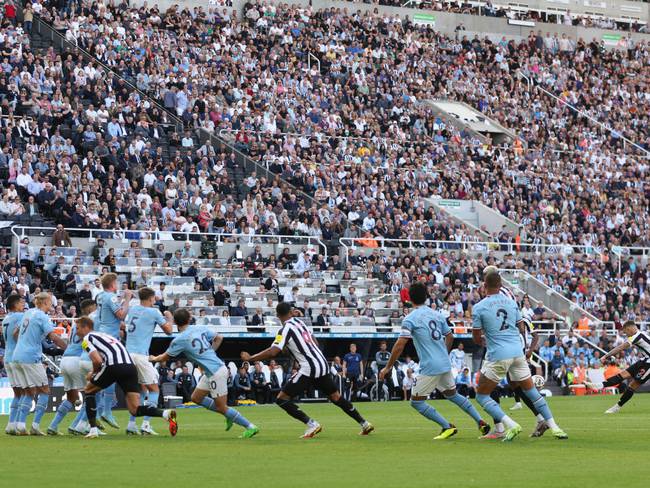 Newcastle United y Manchester City en St. James Park. Foto: Matthew Ashton - AMA / Getty Images