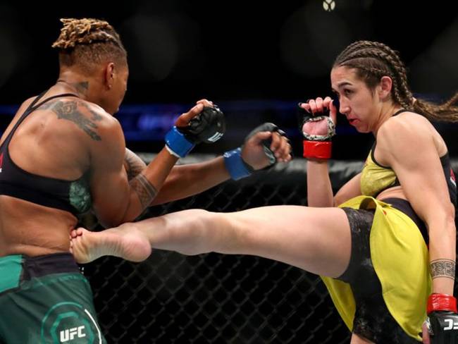 Sabina Mazo consiguió su primera victoria en la UFC . Foto: Getty Images