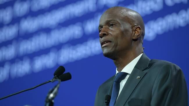 NEW YORK, NY - SEPTEMBER 25:  President of the Republic of Haiti H.E. Jovenel Moise speaks onstage during the 2018 Concordia Annual Summit - Day 2 at Grand Hyatt New York on September 25, 2018 in New York City.  (Photo by Leigh Vogel/Getty Images for Concordia Summit)
