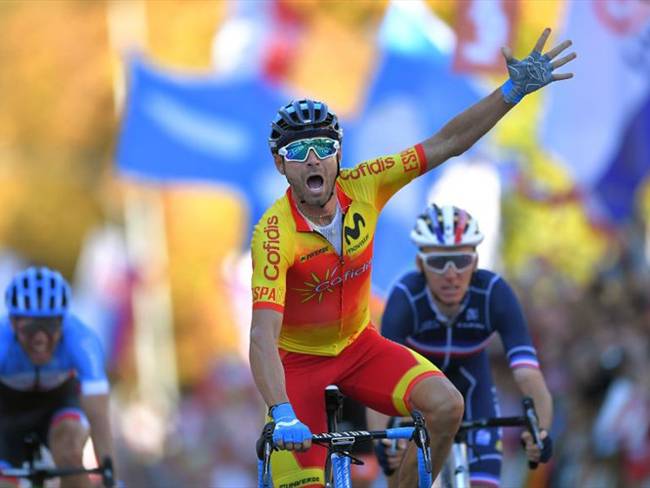 Alejandro Valverde aseguró que la jornada era propicia para atacar y que al final cada uno lucha por todo . Foto: Getty Images