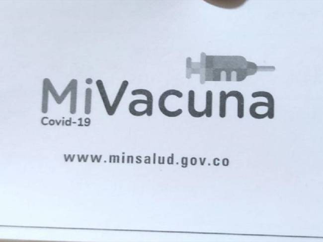 Denuncian en Manizales posible fraude con los carnés de vacunación. Foto: Enviada desde la Secretaría de Salud Pública.