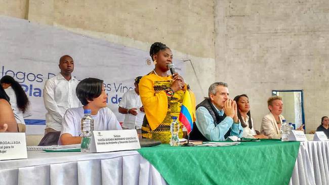 La vicepresidenta, desde el Cauca, señaló que continuará participando en los diálogos regionales. Crédito: Vicepresidencia.