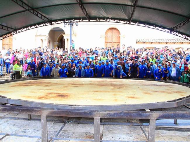 Foto: Suministrada. Ventaquemada cuenta con la arepa más grande del mundo.