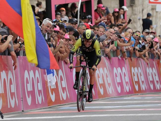 El ciclista colombiano, Esteban Chaves. Foto: Agencia EFE