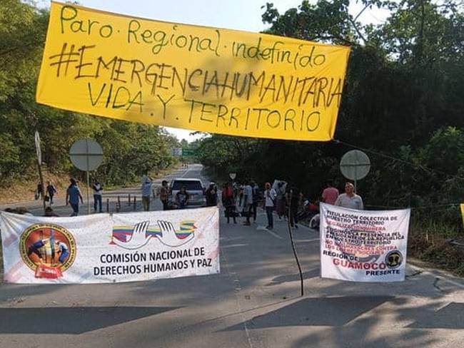 Protestas en La Lizama. / Foto: Suministrada
