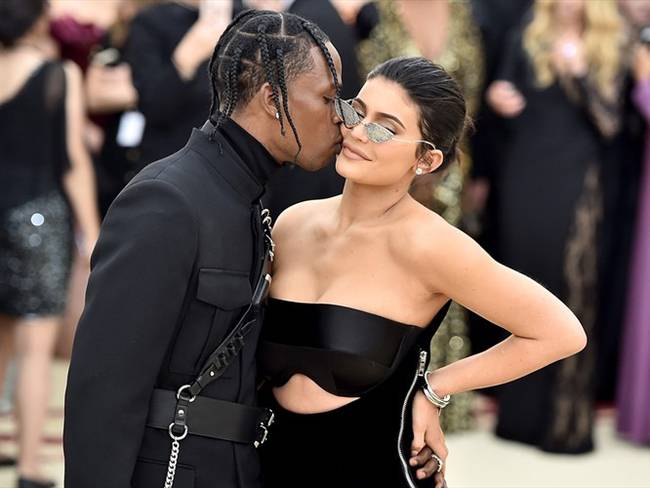 Travis Scott y Kylie Jenner . Foto: Getty Images