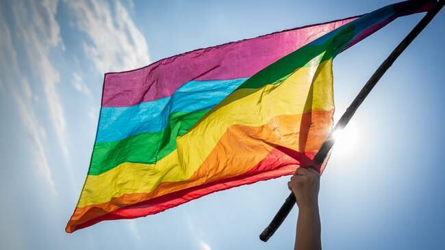 Imagen de referencia de la bandera LGBTIQ