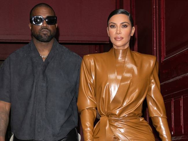 Kanye West y Kim Kardashian. Foto: Referencia Getty
