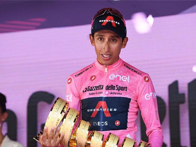 Ciclista colombiano Egan Bernal, ganador del Giro de Italia 2021 y el Tour de Francia. Foto: Tim de Waele/Getty Images