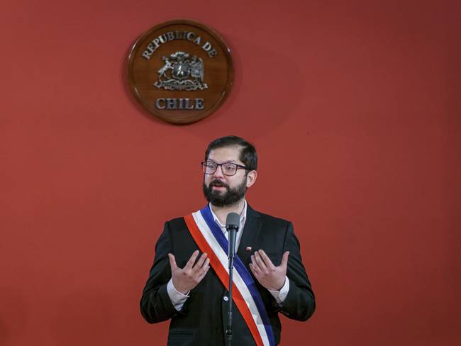 Presidente de Chile Gabriel Boric. Photo by Sebastián Vivallo Oñate / Agencia Makro / Getty Images.