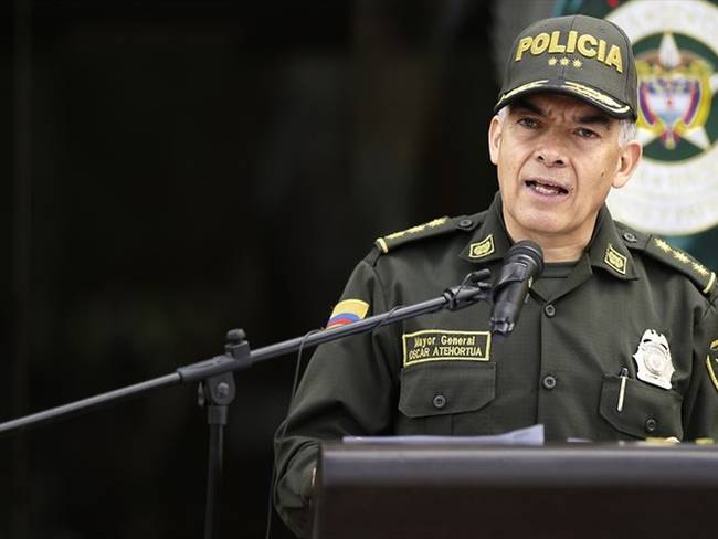El director de la Policía Nacional, el general Oscar Atehortúa. Foto: Colprensa