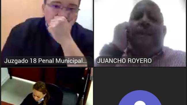 Audiencia contra la presidenta del Concejo de Cartagena, Gloria Estrada. Crédito: Captura de pantalla.