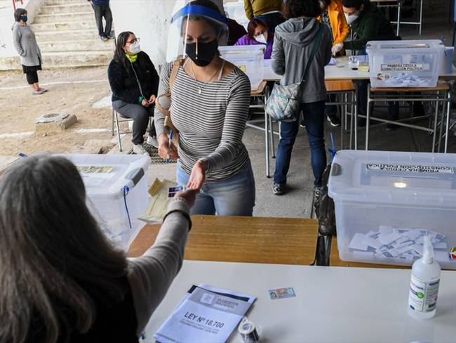 Plebiscito en Chile para cambiar su Constitución. Foto: Getty Images