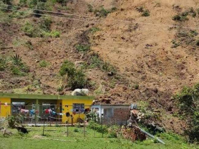Deslizamiento de tierra en Ancuya: el municipio nariñense que podría desaparecer. Foto: Comunidad