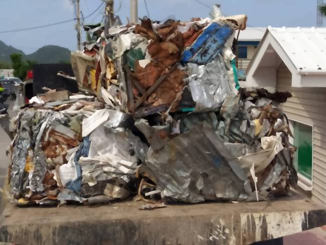 La devastación dejó tras de sí miles de toneladas de escombros, se han sacado 24.000 de ellas y aún hay acopios llenos de material inservible.. Foto: Augusto Puello/El Caribe Respira