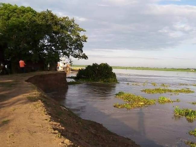 La erosión fluvial en el municipio de Salamina pone en grave riesgo de inundación a 150 mil personas. Foto: Alcaldía de Salamina