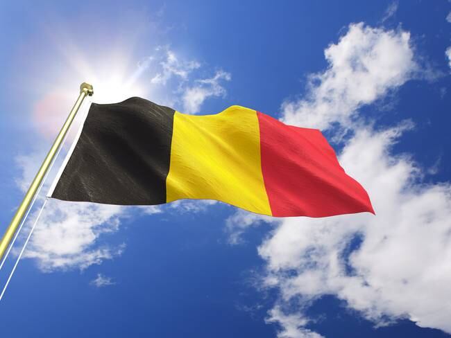 Imagen de referencia de la bandera de Bélgica. Getty Images
