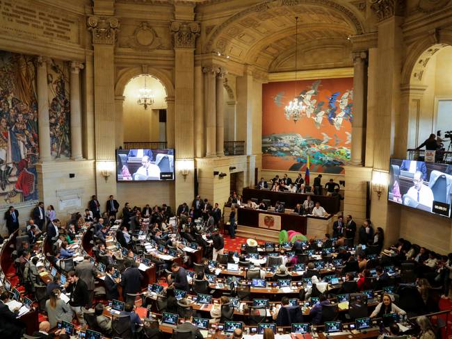 Congreso de la República en plenaria imagen de referencia. Foto: Colprensa-Mariano Vimos