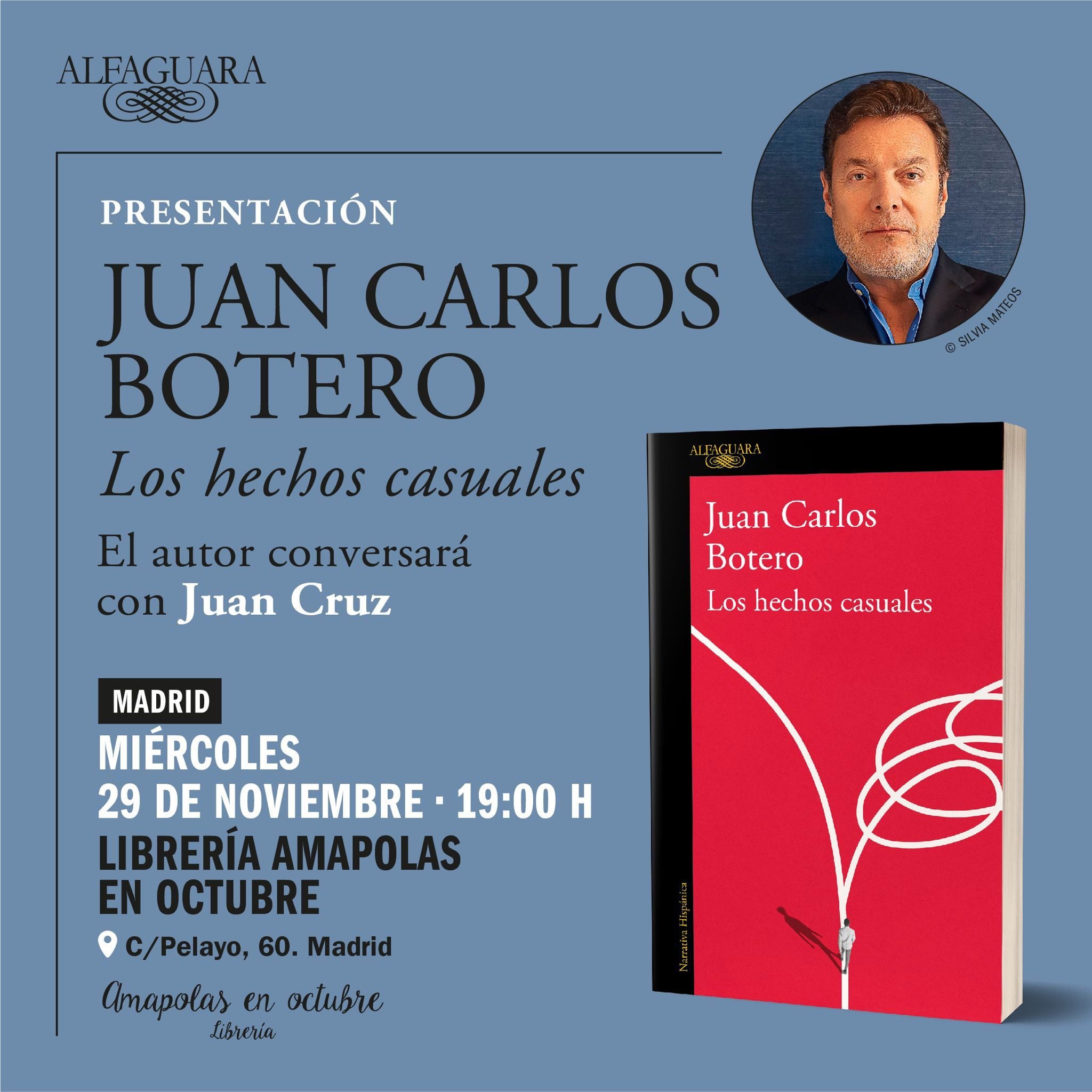 ‘Los hechos casuales’, el libro de Juan Carlos Botero que incursiona en España