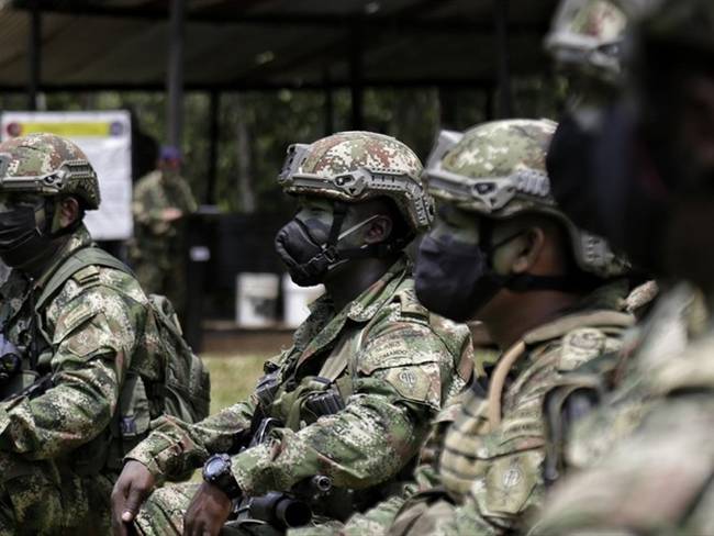 Soldados colombianos. Foto: Referencia Colprensa - Álvaro Tavera
