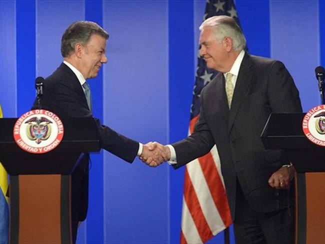 Me siento sumamente alentado: Tillerson sobre gestión colombiana frente al narcotráfico. Foto: Colprensa