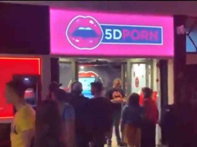 Cinema porno en 5D en Ámsterdam. Foto: Captura de pantalla