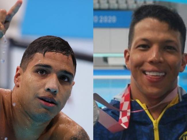 Carlos Daniel Serrano y Nelson Crispín ganaron oro y plata en los Juegos Paralímpicos. Foto: Comité Paralímpico Colombiano