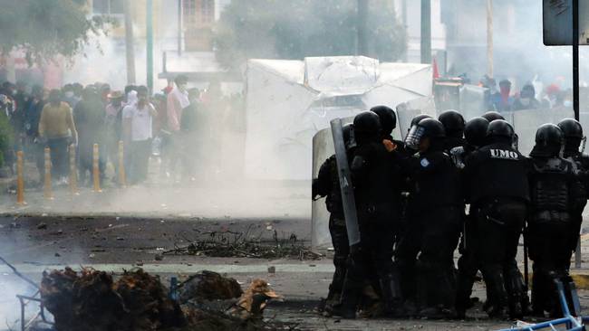 Protestas en Ecuador. (Photo by CARLOS VILLALBA/AFP via Getty Images)