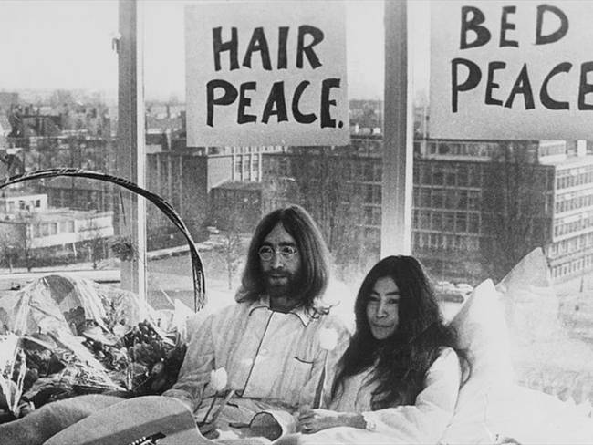 John Lennon y Yoko Ono. Foto: Getty Images