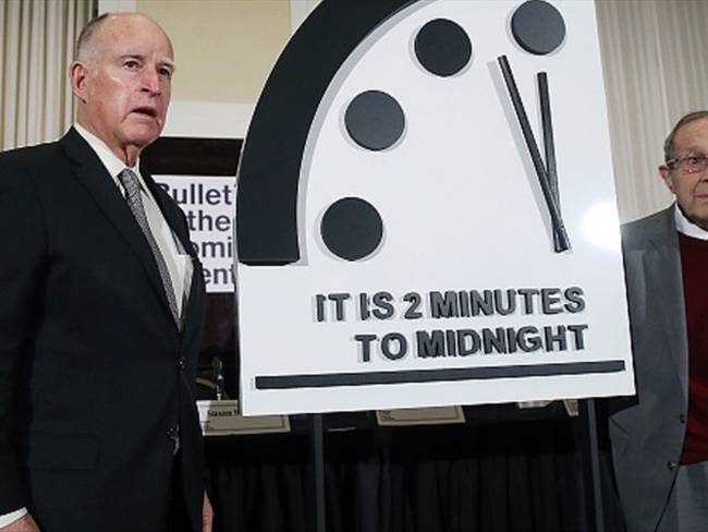 Reloj del Apocalipsis se mantiene a dos minutos de la medianoche. Foto: Getty Images