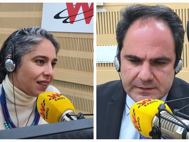 Los congresistas Gabriel Vallejo y María José Pizarro debatieron en La W sobre las condiciones laborales en el país.. Foto: W Radio