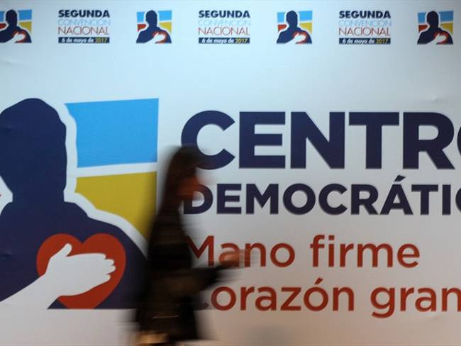 Imagen publicitaria del partido político Centro Democrático. Foto: Colprensa - Diego Pineda