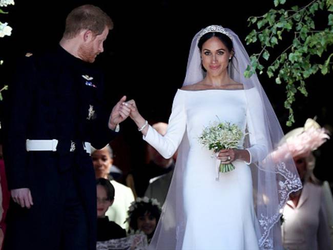 Meghan Markle reveló el secreto que escondía su vestido de novia. Foto: Getty Images