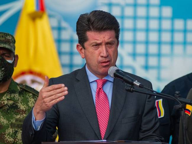 El ministro de Defensa, Diego Molano, manifestó que no permitirá que se realicen campamentos ni bloqueos en ninguna parte del territorio colombiano. Foto: Colprensa