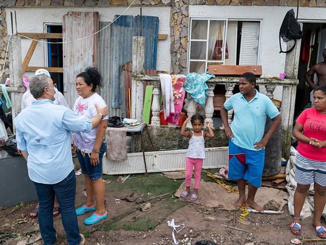 Ayudas humanitarias en San Andrés y Providencia. Foto: Colprensa