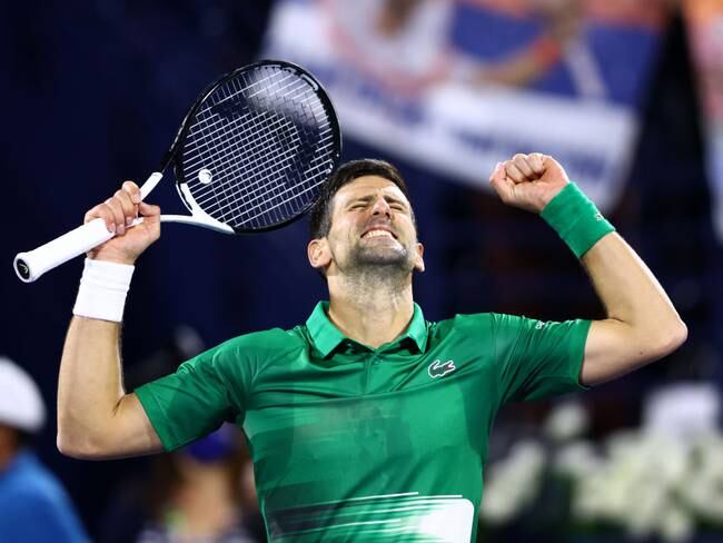 Novak Djokovic celebra su victoria ante el italiano Lorenzo Musetti- Foto: Francois Nel/Getty Images)