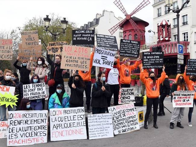 Protestas contra la ley que regula la prostitución en Francia